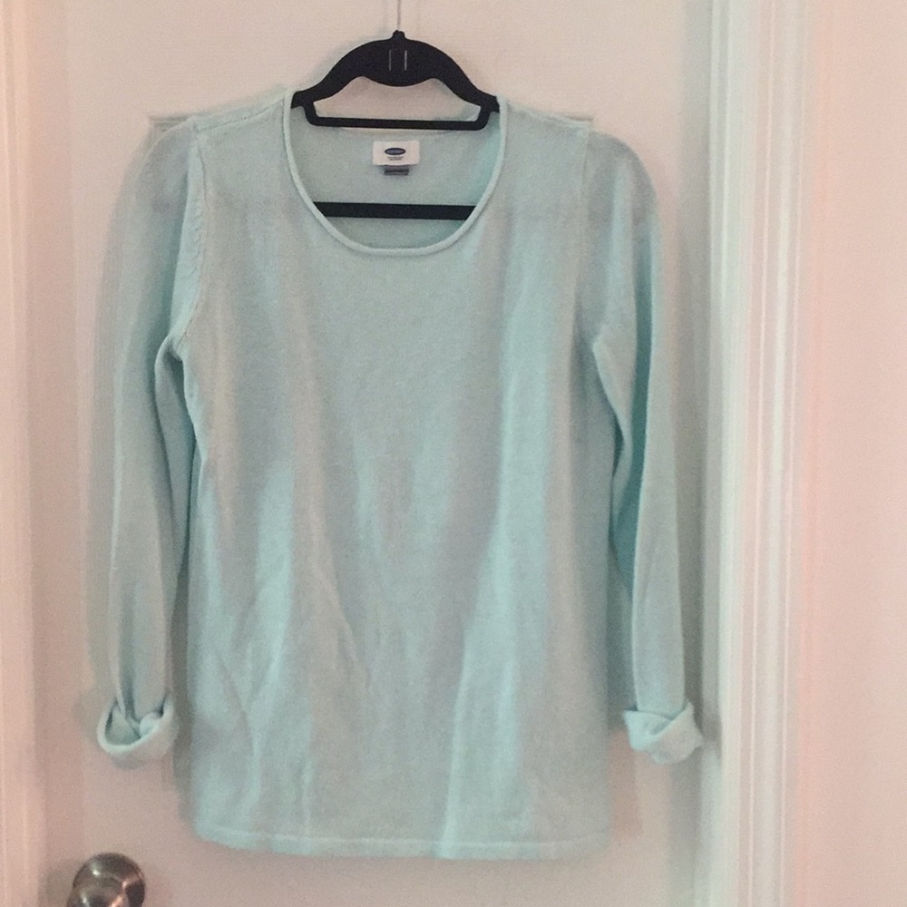 Old Navy Aqua Lightweight Sweater